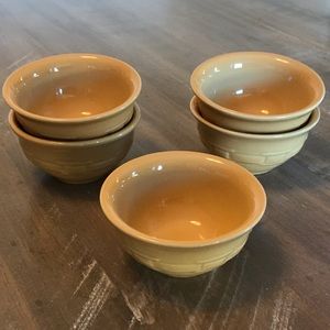 Longaberger Butternut Dessert Fruit Bowls NWOT